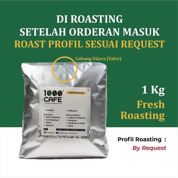 

BIJI KOPI ARABICA GAYO SPECIALTY FULL WASH 1KG