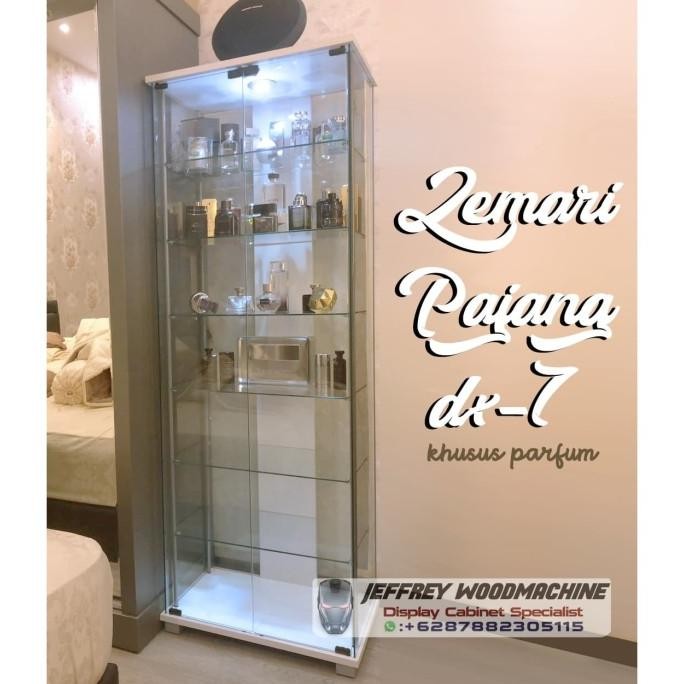 Grosir Lemari Rak Pajang Kaca Koleksi Tumbler Starbucks Tupperware