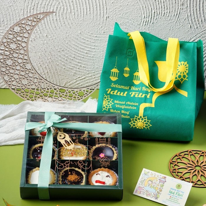

Pie susu cheese mix coklat Hampers idul Fitri paket isi 9 best seller