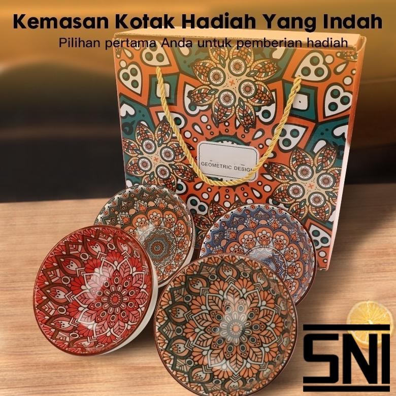 Bisa COD Paus Biru - [SNI] Hampers Mangkok Set / Hampers Piring Keramik Set / Hampers Piring Dan Man