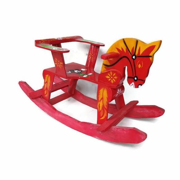 Mainan kuda jungkit horse / mainan anak kuda kayu goyang / kursi kuda SALE