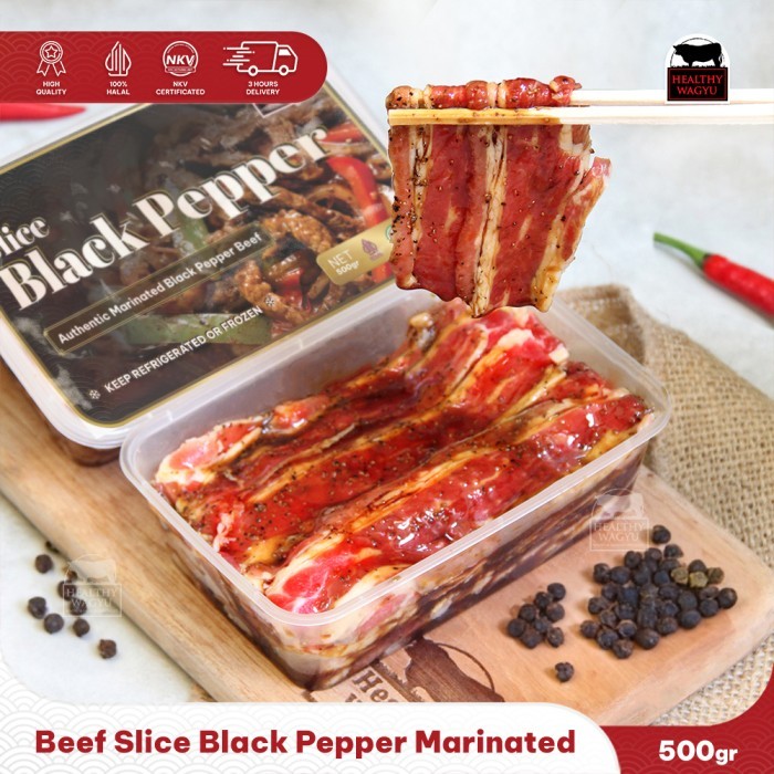 

Beef Slice Black Pepper Marinated 500gr
