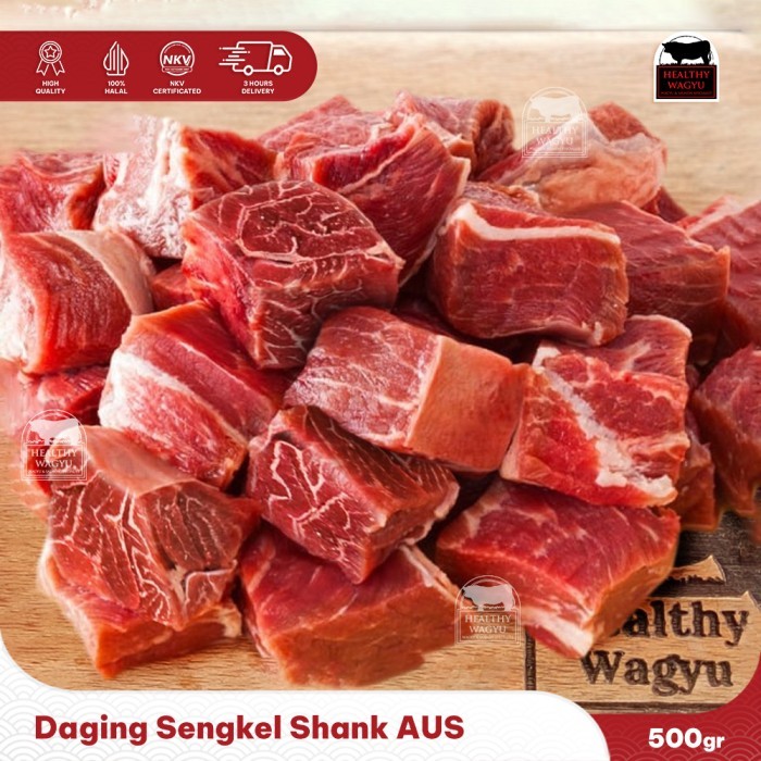 

Daging Sapi Sengkel Shank Import Australia Semur Rawon Sop 500gr