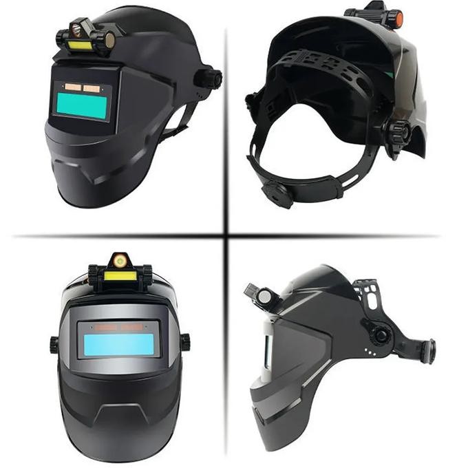 Helm Las Otomatis / Topeng Las Auto / Kedok Las Otomatis Dengan Lampu Led Original Dan Terpercaya