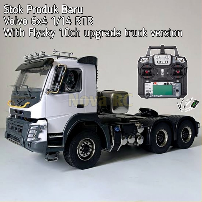 VOLVO 6x4 RC Trailer truck 1/14 JDM 3 sumbu roda