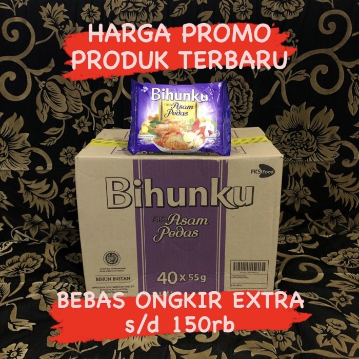 

PROMO! BIHUNKU Rasa Asam Pedas 1 Dus Isi 40 Pcs Bihun Instan
