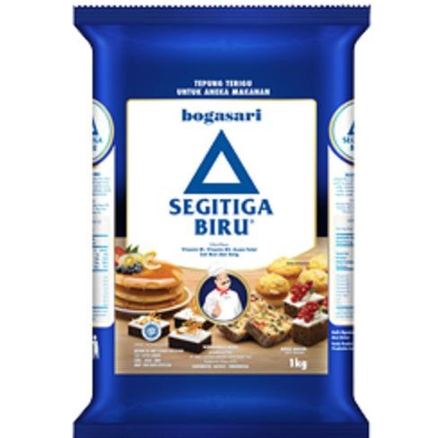 

BARANG TERLARIS Tepung Terigu Segitiga Biru Premium 1 kg, 1 dus