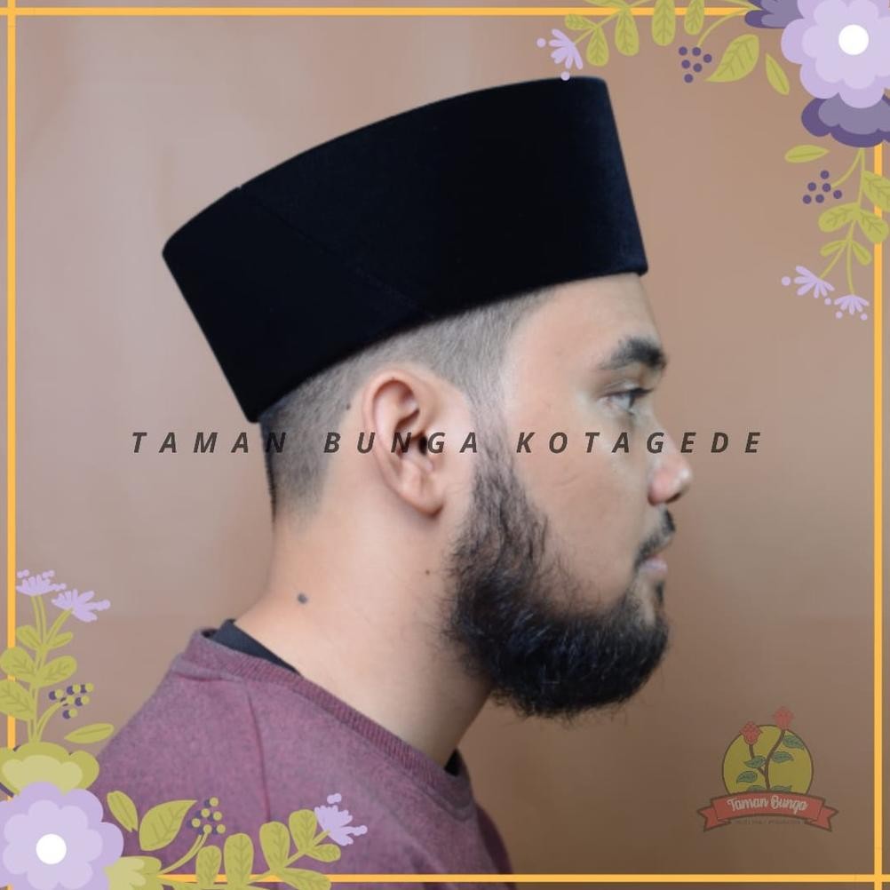 Terlaris SONGKOK KOPYAH PECI ABBAS HITAM POLOS  NON AC Sale