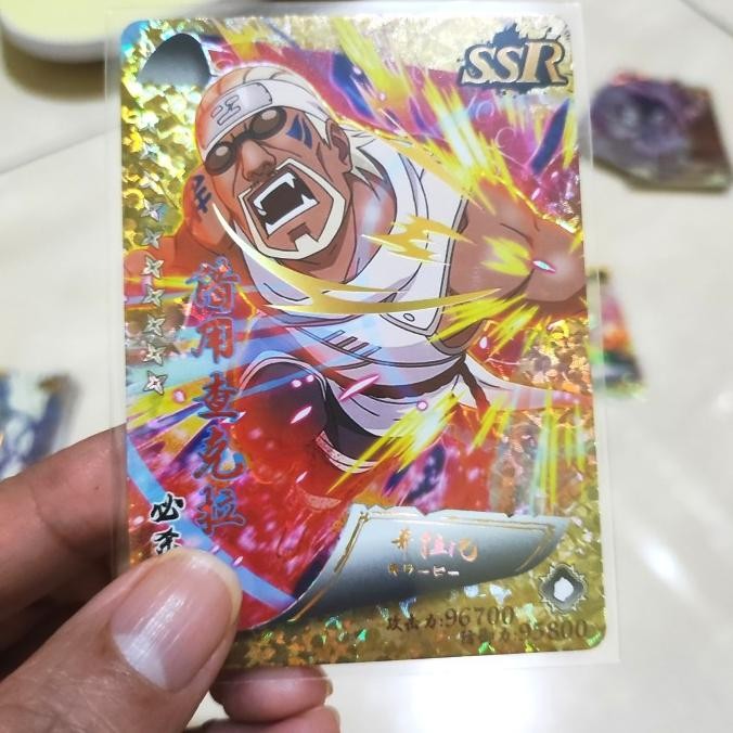 *****] CCG KARTU NARUTO DINO KILLER BEE SSR GOLD + HOLO ORI