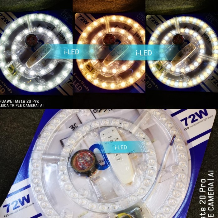HRG DISKON Lampu TL Ring LED 72w 72 watt Remote Ganti TL Bulat 40w Putih Kuning