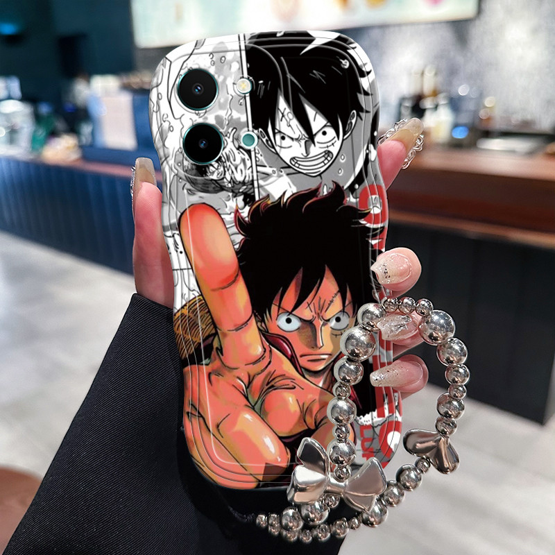 Casing Hp Untuk VIVO Y28 2024 Case Casing Anime pria HP Kesing Silikon Softcase gelang Cesing