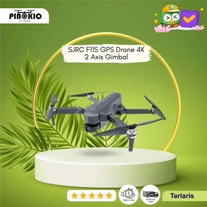 Sjrc F11S Gps Drone 4K 2 Axis Gimbal Eis Hd Camera 5G - 2 Battery