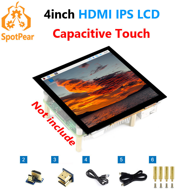 VBA 4 inch HDMI LCD 4inch capacitive touch screen display Module 720×720 compatible with HDMI
