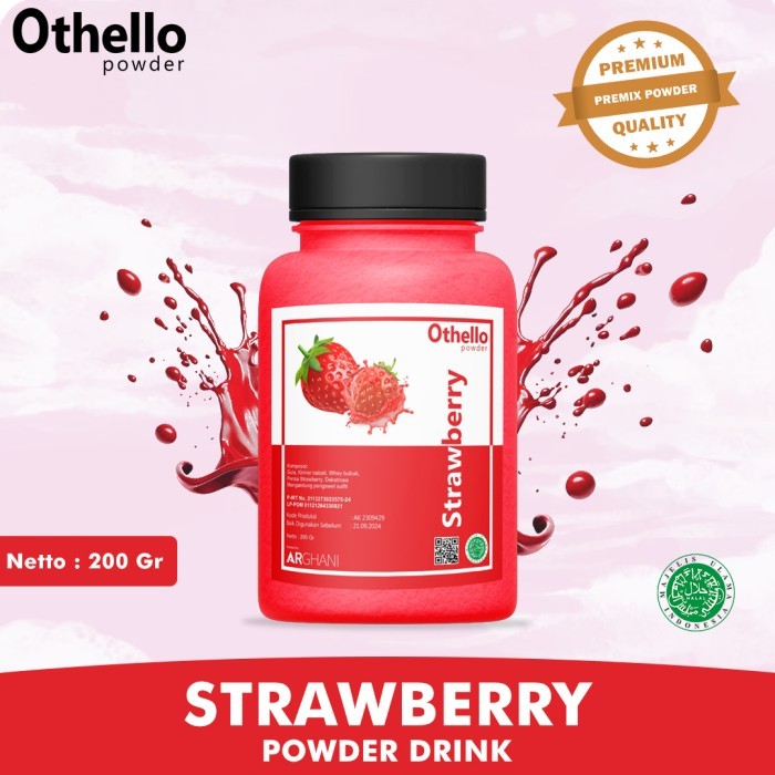 

OTHELLO Powder Drink - Bubuk MInuman Rasa Strawberry 200gram