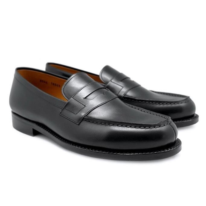 Promo Fortuna Shoes Sepatu Kulit Pria Penny Loafer Black - Leather 8044
