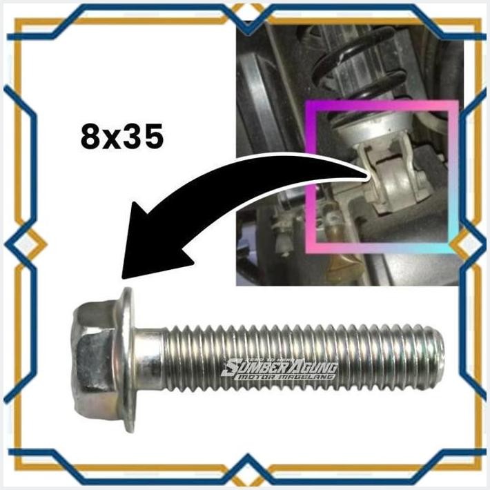 [SAS] BAUT SHOCK 12 BAUT 8X35 SHOCKBREAKER BELAKANG MATIC HONDA BEAT SCOOPY SPACY VARIO 110 125 150
