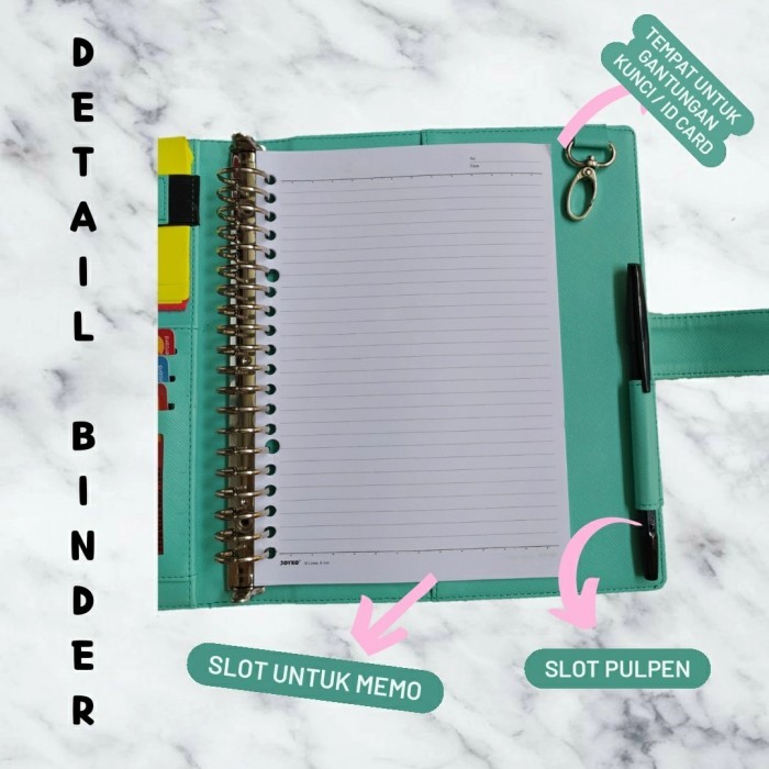 

BINDER UNTUK KULIAH KERJA BUKU CATATAN 20RING MODEL A5 CUSTOM NAMA