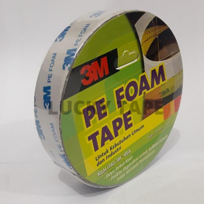 

PROMO 1 BOX DOUBLE TAPE BUSA 3M PE FOAM TAPE 24MM X 4 M METER ORIGINAL