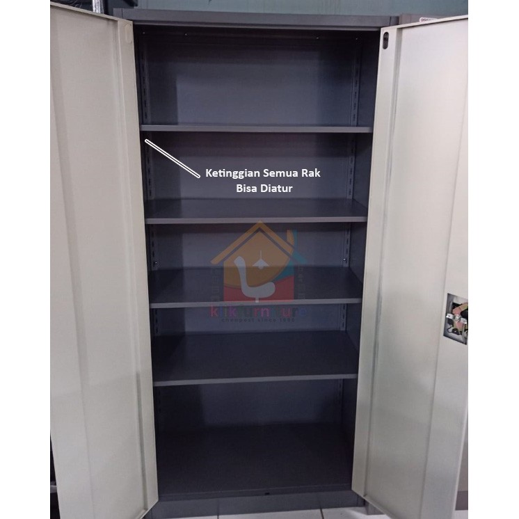 

SIZE XL LEMARI ARSIP FILING CABINET BESI 2 PINTU FULL PLAT AK 1055