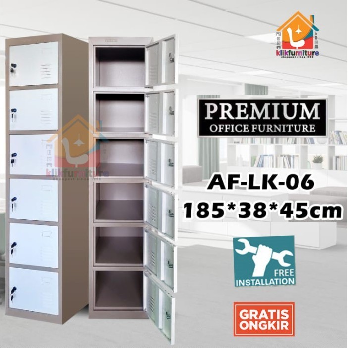 

LOKER BESI 6 PINTU STEEL LK006