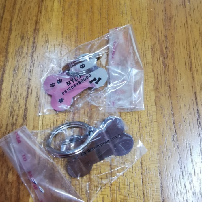 

NAME TAG ANJING NAME TAG KUCING 2 SISI BOLAK BALIK CUSTOM