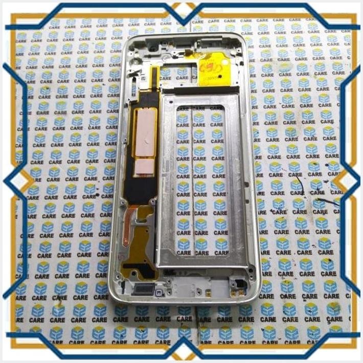 [ezs] frame lcd samsung s7 edge g935f gold ori copotan