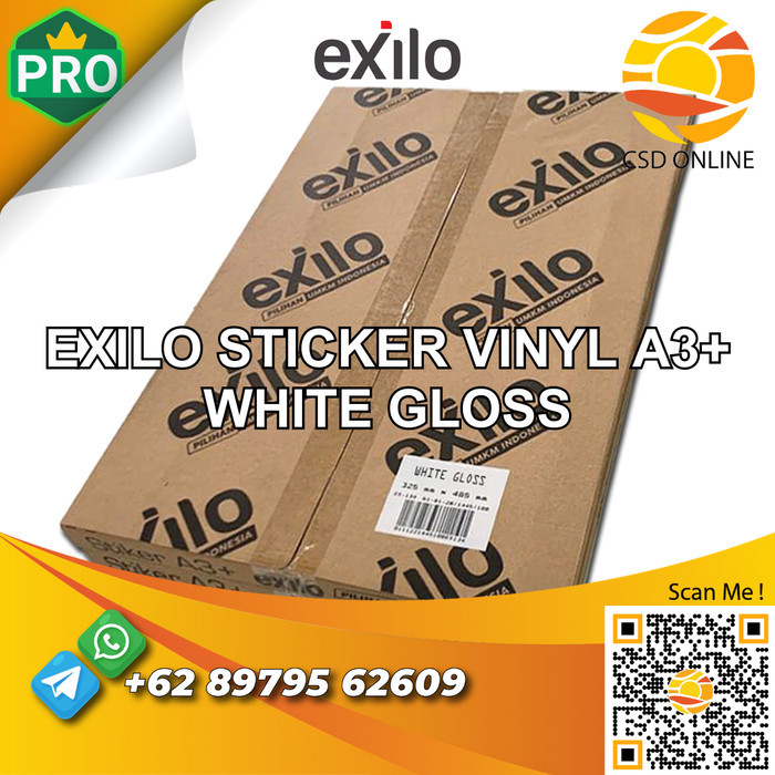 

EXILO STIKER VINYL A3+ DIGITAL PRINT GLOSS,MATTE,& TRANSPARAN - PACK