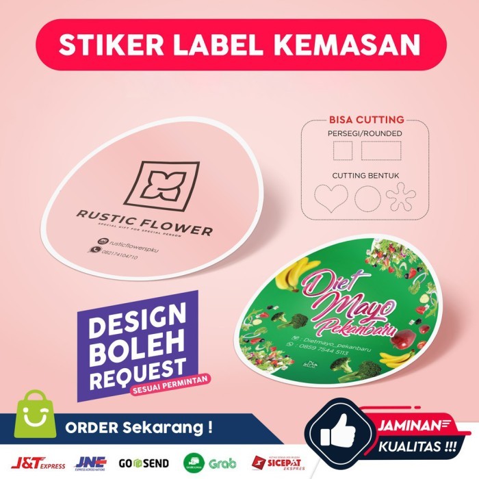 

STIKER LABEL MAKANAN MINUMAN PRODUK KEMASAN PRINT & CUT
