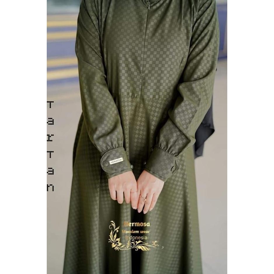 Gamis Army/Gamis Warna Army/Gamis Tartan Army Hermosa/Gamis Armi Stok Terbatas