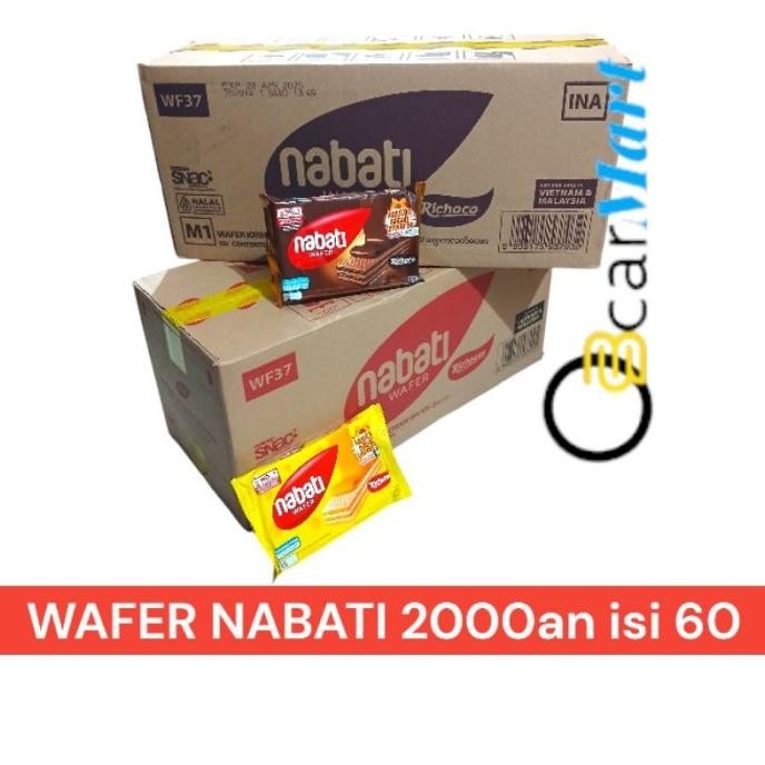 

New Sale [Depo] Wafer Nabati 1 Dus Isi 60 Richeese 2000 Berkualitas