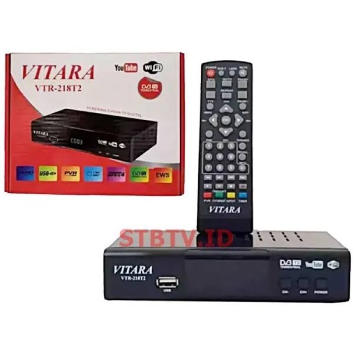 Set Top Box Vitara Tv Digital Dvb T2 Receiver Penerima Siaran Tv New