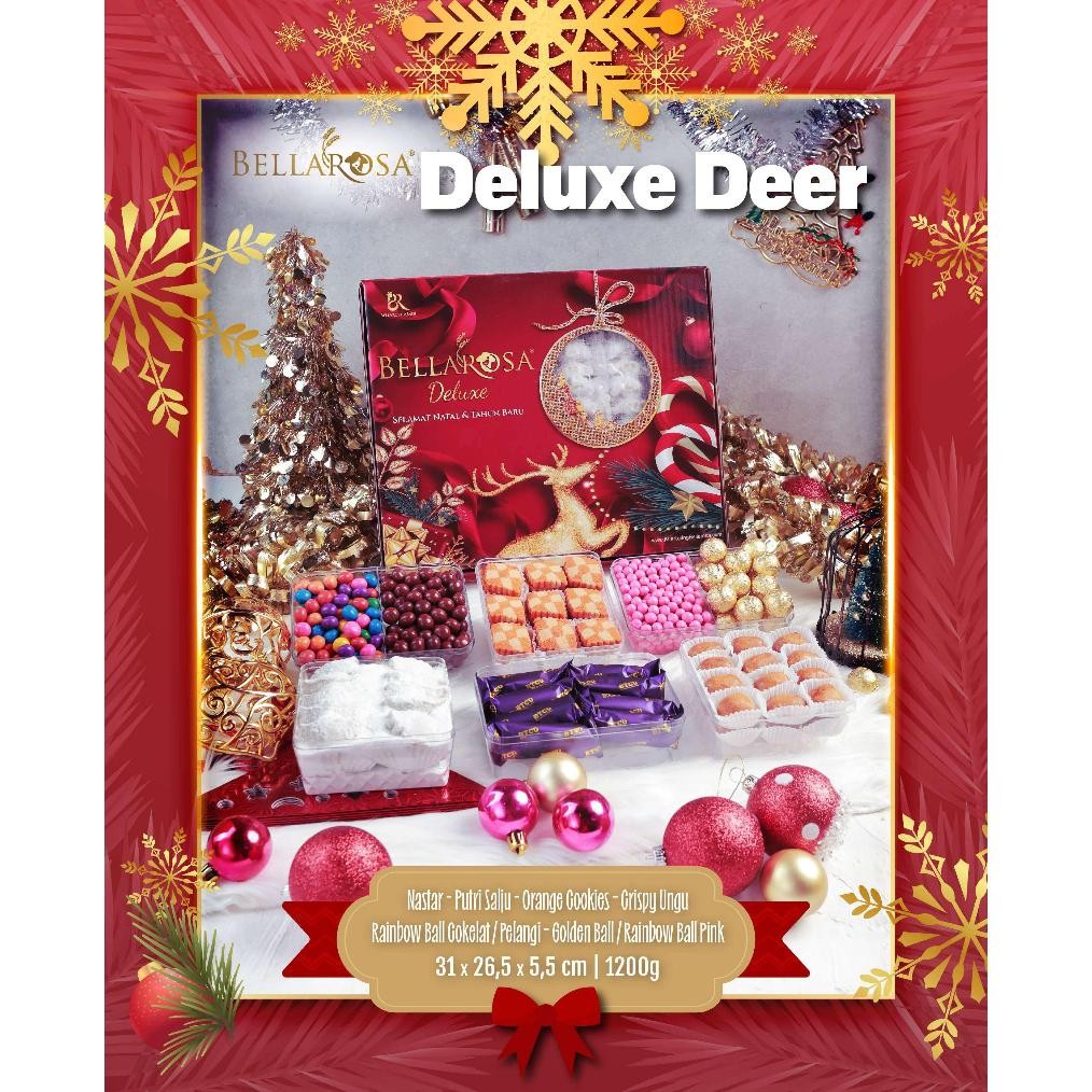 

CQ37 Paket Hampers Natal kue kering cokelat premium Bellarosa Deluxe Grande Jolly Christmas Coklat Sale