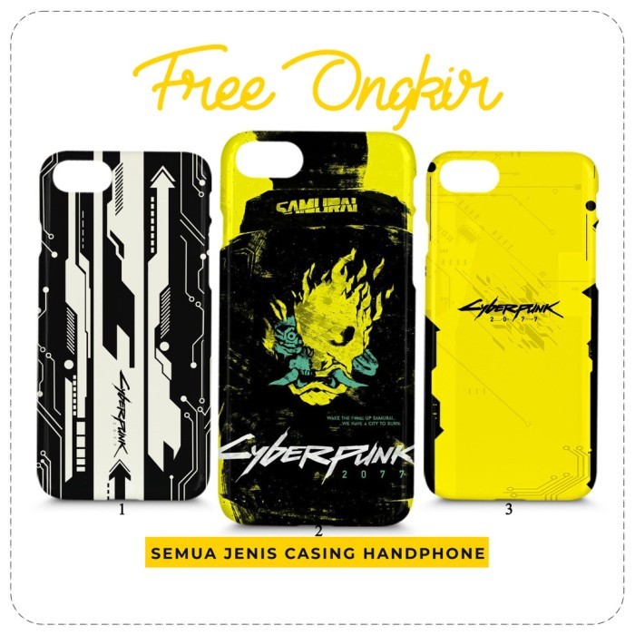 TERUJI Case Game Cyberpunk 2077 Custom Casing HP Terbaru All Type
