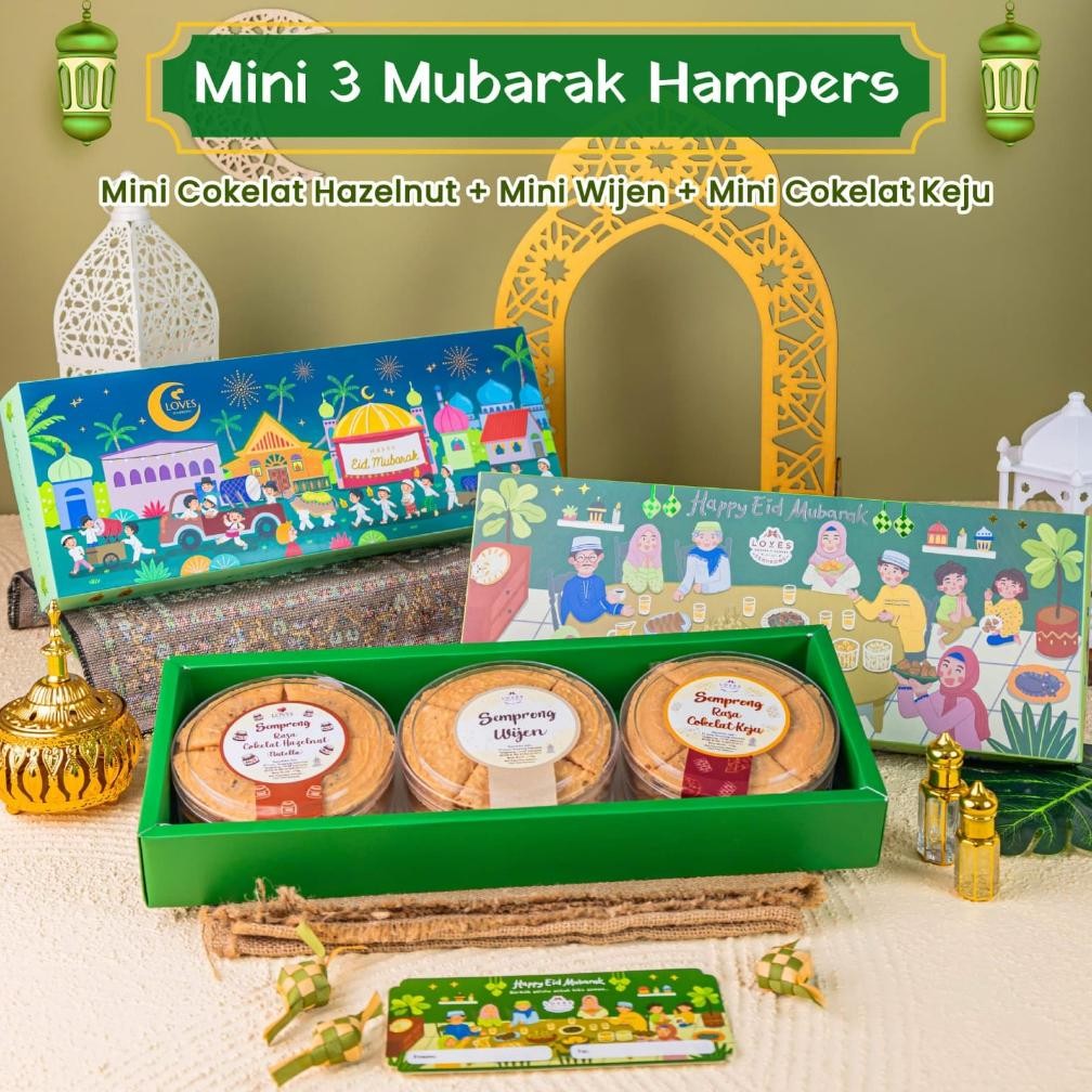 

AURORAE MINI 3 MUBARAK HAMPERS LEBARAN IDUL FITRI RAMADHAN LOVES SEMPRONG MINI NUTELLA KUE KERING TOPLES