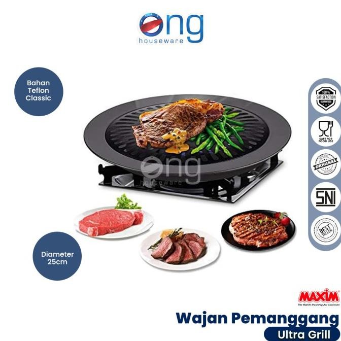 Wajan Pemanggang Alat Panggangan Bbq Kompor Maxim Maspion Ultra Grill Original Dan Terpercaya