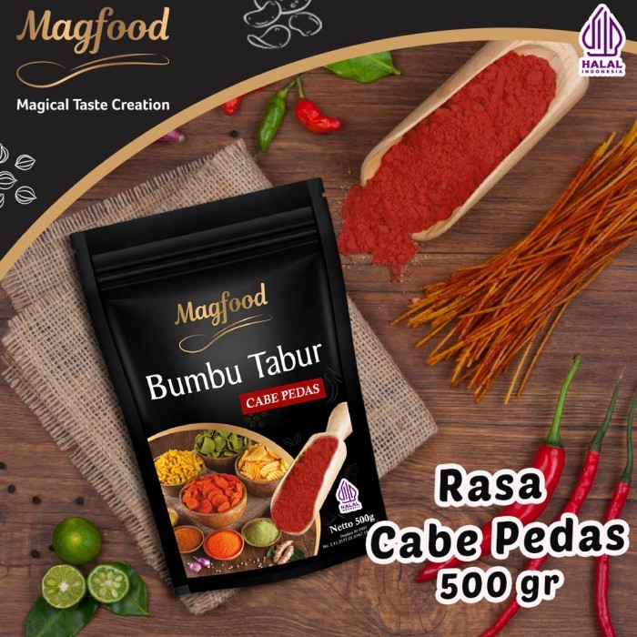 

Sale Magfood Bumbu Tabur Cabe Pedas (Merah) 500 Gram