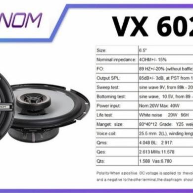 Speaker Venom VX 602 BD / Speaker Coaxial 2 Way Venom Baby Diablo Terlaris