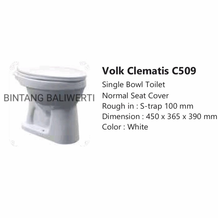 Closet Duduk Siram Volk / Kloset Duduk Siram
