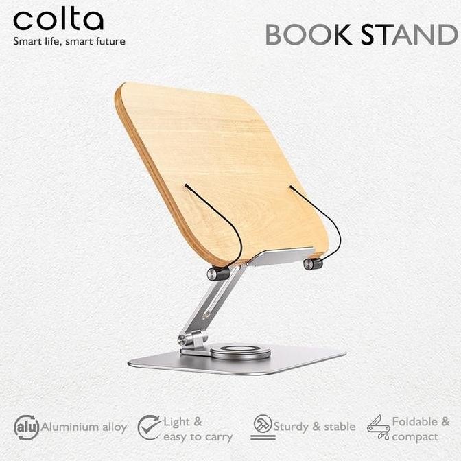 

Colta 360 Book Stand Dudukan Penjepit Sandaran Penyangga Tatakan Buku