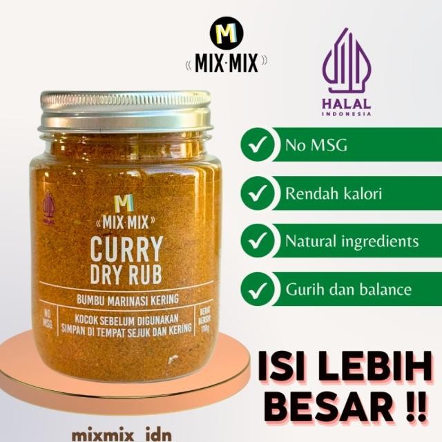 

Curry Dry Rub Bumbu Marinai Erbaguna 110 Gram All Puoe Eaoning