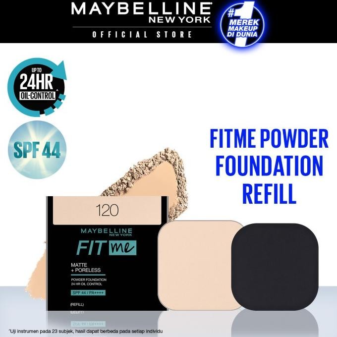 BEST SELLER MAYBELLINE FIT ME 24HR OIL CONTROL POWDER FOUNDATION REFILL