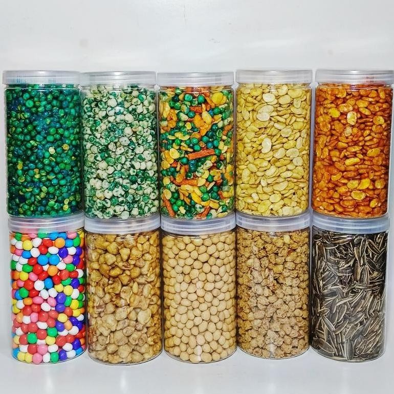 

uk-12 cemilan kacang - kue kering - kue lebaran kemasan toples 1 liter Termurah