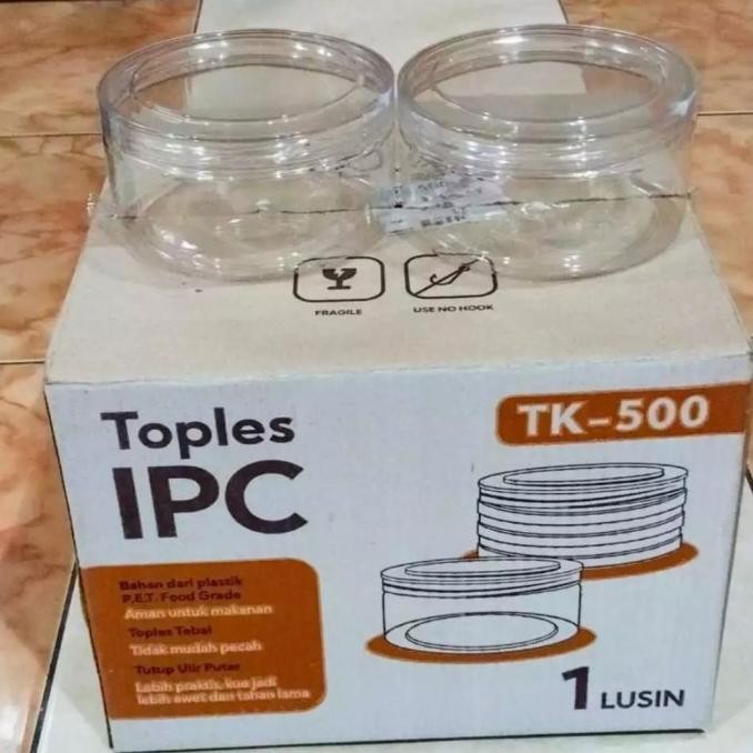 Toples Kue 500 Gram ANTI PECAH Tutup Ulir ==Bisa GOSEND==