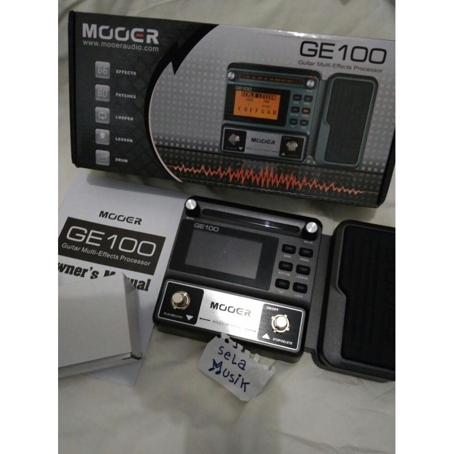 Guitar Gitar Multi Digital Effect Efek Mooer Ge100 Ge 100 Not Zoom Kor Original Dan Terlaris