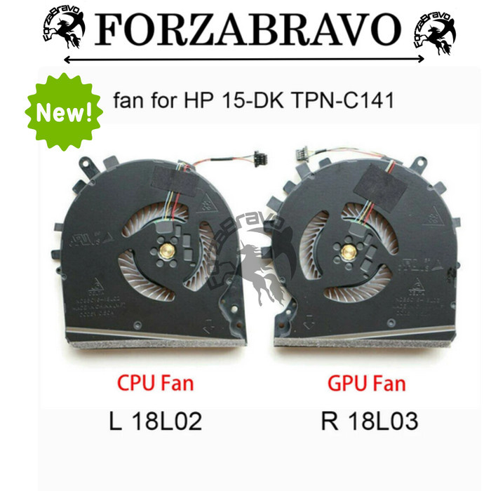 TERBARU Cooling Fan Kipas Fan Laptop Gaming HP Pavilion 15-DK 15T-DK 15-DKXXX Series Sepasang