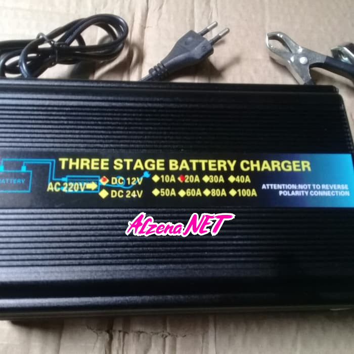 Cas Aki 20A 12V - Smart Charger Accu 12Volt 20 Ampere otomatis