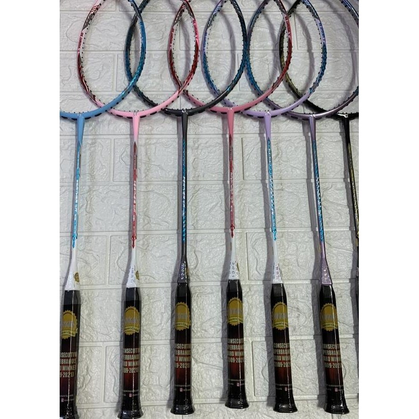 Raket Badminton Apacs NEW FEATHER WEIGHT 55/ FEATHER WT 55 hanya 58grm Terlaris