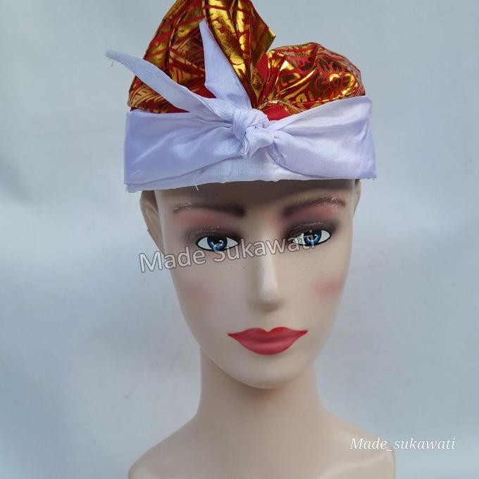 """] Udeng ikat kepala merah putih khas Bali sudah jadi