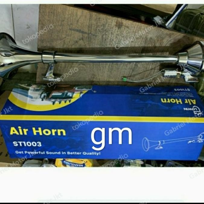 big air horn klakson 1 trompet angin truck(80cm) 12/24volt Terlaris