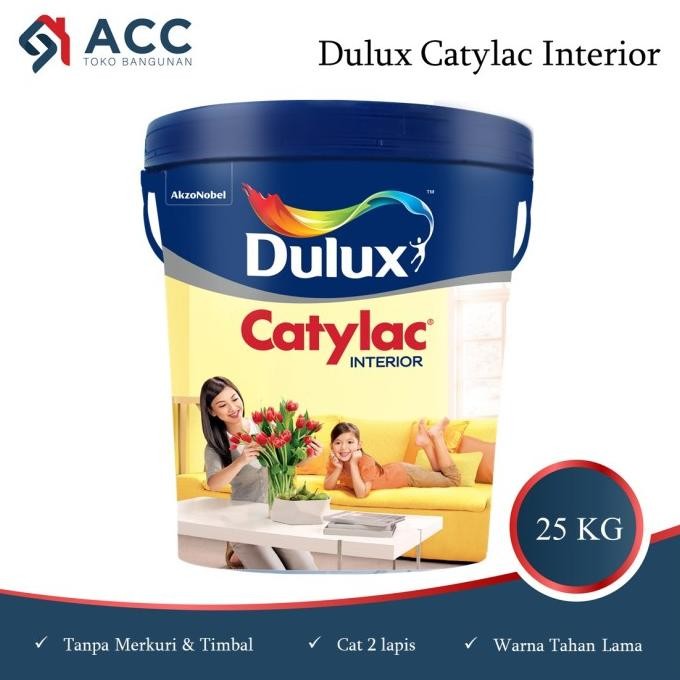 Cat Tembok Dulux Catylac Interior Warna Putih 25Kg